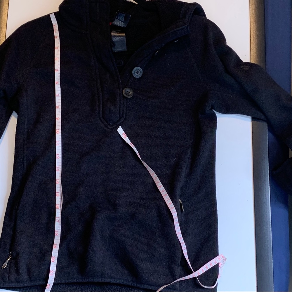 The North Face Black Half Button Pullover Medium - image 6